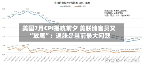 美国7月CPI揭晓前夕 美联储官员又“放鹰”：通胀是当前最大问题-第2张图片