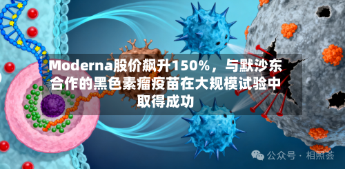 Moderna股价飙升150%，与默沙东合作的黑色素瘤疫苗在大规模试验中取得成功-第2张图片