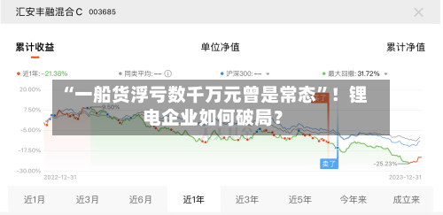 “一船货浮亏数千万元曾是常态	”！锂电企业如何破局？-第1张图片