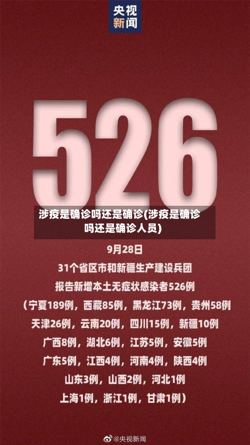 涉疫是确诊吗还是确诊(涉疫是确诊吗还是确诊人员)
