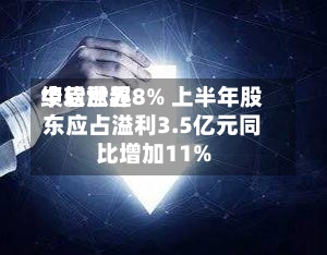 中软世界
绩后涨超8% 上半年股东应占溢利3.5亿元同比增加11%-第1张图片