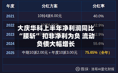 大庆华科上半年净利润同比“腰斩	” 扣非净利为负 流动负债大幅增长-第2张图片