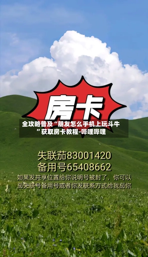 全攻略普及“朋友怎么手机上玩斗牛”获取房卡教程-哔哩哔哩-第3张图片