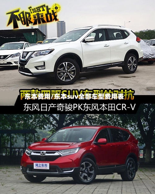 东本费用/东本suv全部车型费用表