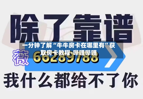 一分钟了解“牛牛房卡在哪里有”获取房卡教程-哔哩哔哩