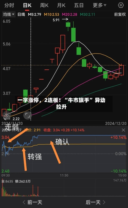 一字涨停，2连板！“牛市旗手” 异动拉升-第2张图片