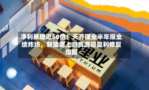 净利暴增近50倍！天齐锂业半年报业绩炸场，新能源上游资源迎盈利修复周期-第3张图片