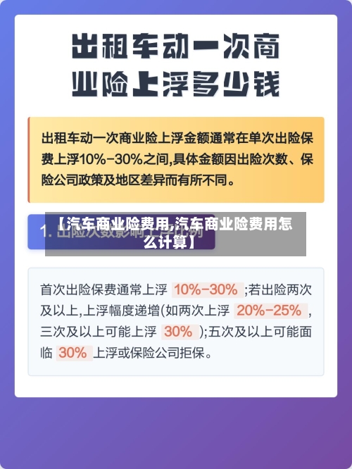 【汽车商业险费用,汽车商业险费用怎么计算】-第2张图片