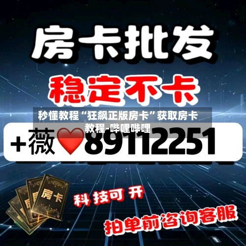 秒懂教程“狂飙正版房卡”获取房卡教程-哔哩哔哩-第2张图片