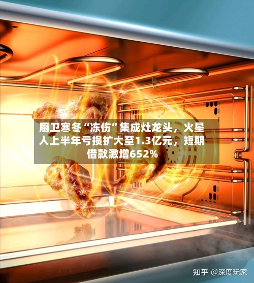 厨卫寒冬“冻伤”集成灶龙头，火星人上半年亏损扩大至1.3亿元，短期借款激增652%-第2张图片