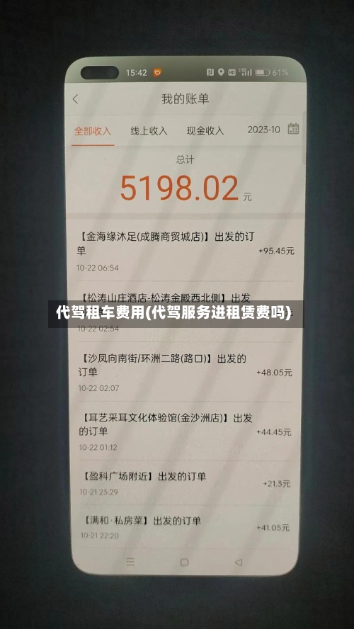 代驾租车费用(代驾服务进租赁费吗)-第2张图片
