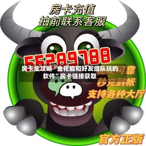 房卡全攻略“金花能和好友组队玩的软件”房卡链接获取-第2张图片