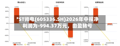 *ST帅电(605336.SH)2026年中报净利润为-994.37万元，由盈转亏-第2张图片