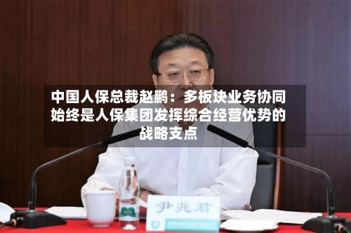 中国人保总裁赵鹏：多板块业务协同始终是人保集团发挥综合经营优势的战略支点