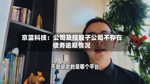 京蓝科技：公司及控股子公司不存在债务逾期情况-第3张图片
