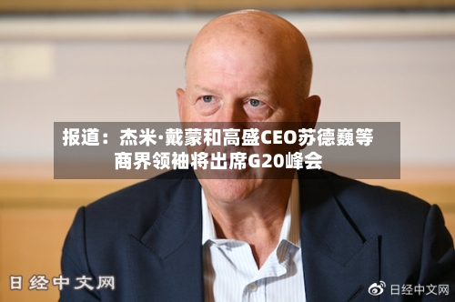 报道：杰米·戴蒙和高盛CEO苏德巍等商界领袖将出席G20峰会