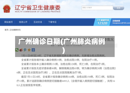 广州确诊日期(广州肺炎病例)-第2张图片
