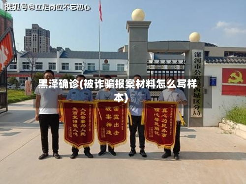 黑泽确诊(被诈骗报案材料怎么写样本)-第2张图片