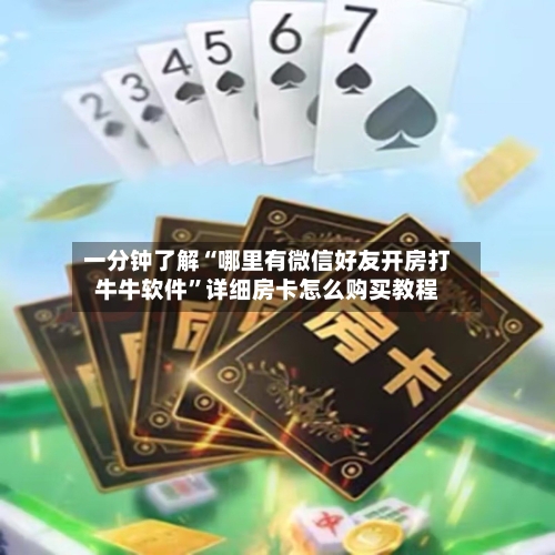 一分钟了解“哪里有微信好友开房打牛牛软件”详细房卡怎么购买教程-第2张图片