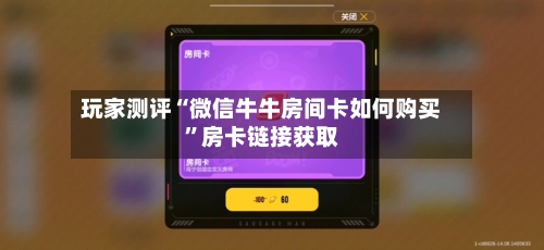 玩家测评“微信牛牛房间卡如何购买”房卡链接获取-第2张图片