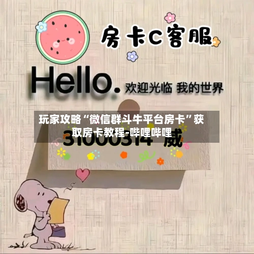 玩家攻略“微信群斗牛平台房卡”获取房卡教程-哔哩哔哩-第2张图片