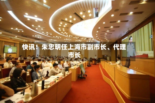 快讯！朱忠明任上海市副市长、代理市长-第3张图片
