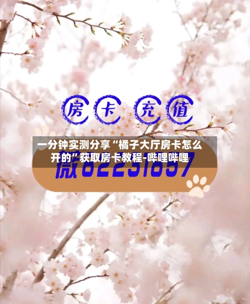 一分钟实测分享“橘子大厅房卡怎么开的	”获取房卡教程-哔哩哔哩-第3张图片