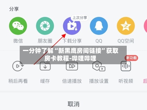 一分钟了解“新黑鹰房间链接”获取房卡教程-哔哩哔哩-第3张图片
