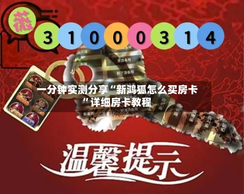 一分钟实测分享“新鸿狐怎么买房卡”详细房卡教程-第2张图片