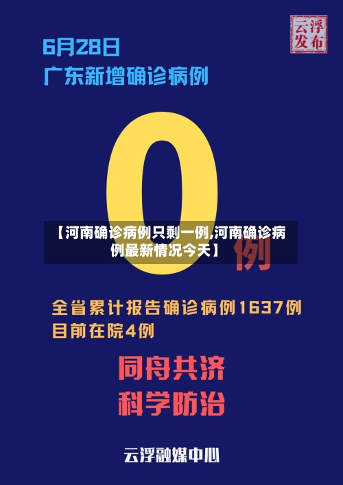 【河南确诊病例只剩一例,河南确诊病例最新情况今天】