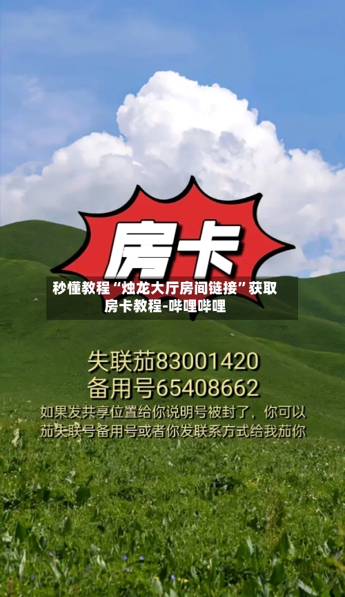 秒懂教程“烛龙大厅房间链接”获取房卡教程-哔哩哔哩-第2张图片