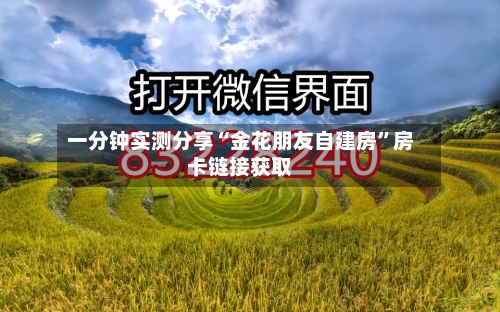 一分钟实测分享“金花朋友自建房”房卡链接获取-第2张图片