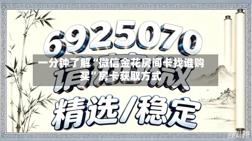 一分钟了解“微信金花房间卡找谁购买”房卡获取方式-第3张图片