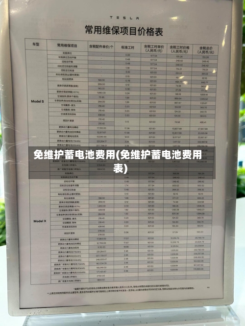 免维护蓄电池费用(免维护蓄电池费用表)