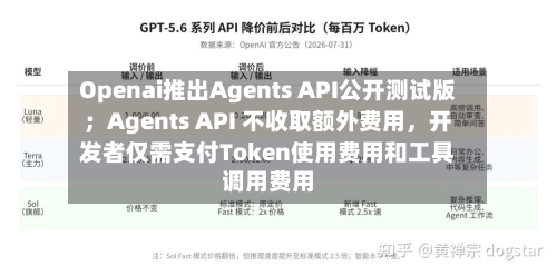 Openai推出Agents API公开测试版；Agents API 不收取额外费用，开发者仅需支付Token使用费用和工具调用费用-第2张图片