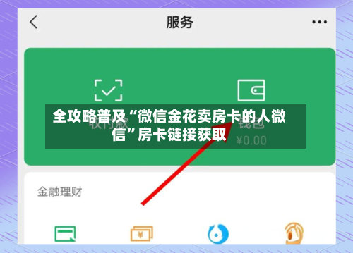 全攻略普及“微信金花卖房卡的人微信	”房卡链接获取-第2张图片