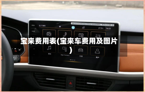 宝来费用表(宝来车费用及图片)