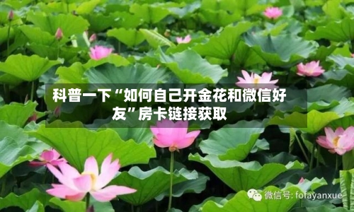 科普一下“如何自己开金花和微信好友”房卡链接获取-第2张图片