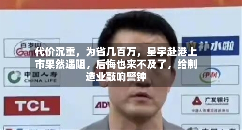 代价沉重，为省几百万，星宇赴港上市果然遇阻	，后悔也来不及了，给制造业敲响警钟-第2张图片