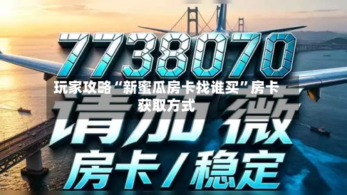 玩家攻略“新蜜瓜房卡找谁买”房卡获取方式-第3张图片