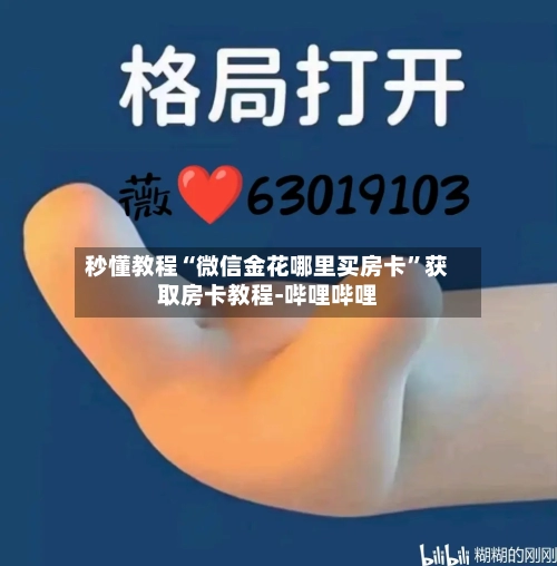 秒懂教程“微信金花哪里买房卡”获取房卡教程-哔哩哔哩