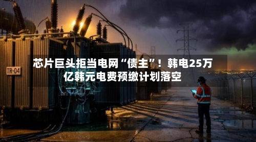 芯片巨头拒当电网“债主	”！韩电25万亿韩元电费预缴计划落空-第2张图片