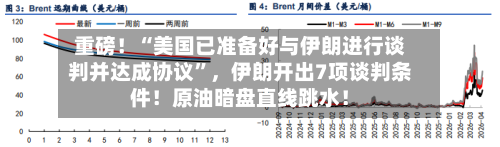 重磅！“美国已准备好与伊朗进行谈判并达成协议”，伊朗开出7项谈判条件！原油暗盘直线跳水！-第2张图片