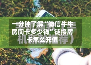 一分钟了解“微信牛牛房间卡多少钱”链接房卡怎么充值-第2张图片
