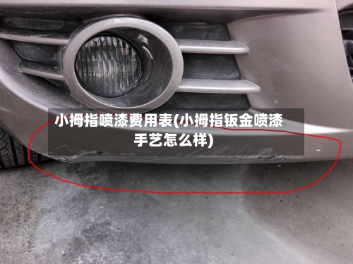 小拇指喷漆费用表(小拇指钣金喷漆手艺怎么样)-第2张图片