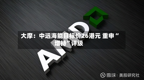 大摩：中远海能目标价26港元 重申“增持	”评级-第3张图片