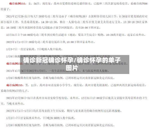 确诊新冠确诊怀孕/确诊怀孕的单子图片