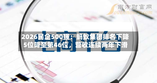 2026民企500强：蚂蚁集团排名下降5位降至第46位，营收连续两年下滑-第2张图片