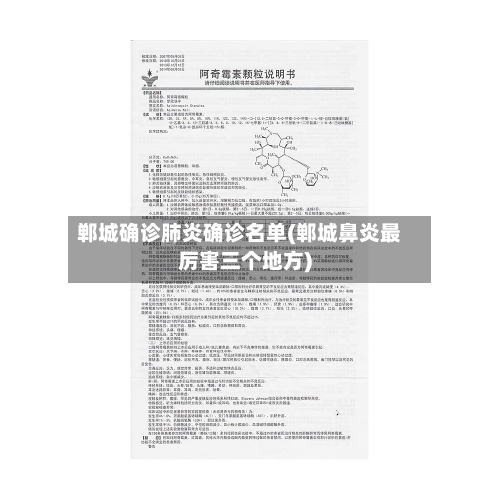 郸城确诊肺炎确诊名单(郸城鼻炎最厉害三个地方)