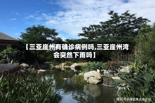 【三亚崖州有确诊病例吗,三亚崖州湾会突然下雨吗】-第3张图片